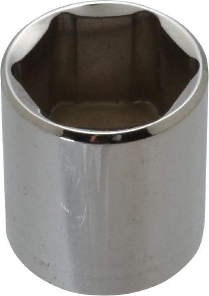 Proto - 3/8" Drive, Standard Hand Socket - 6 Points, 1-5/16" OAL, Chrome Vanadium, Chrome Finish - Americas Industrial Supply