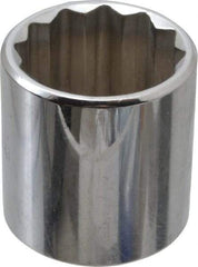 Proto - 3/8" Drive, Standard Hand Socket - 12 Points, 1-3/8" OAL, Chrome Vanadium, Chrome Finish - Americas Industrial Supply