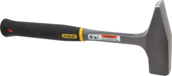 Stanley - 2 Lb Head Blacksmith's Hammer - 14" OAL, 7-5/8" Long Steel Handle, 1-5/8" Face Diam - Americas Industrial Supply