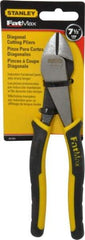 Stanley - 7-1/2" OAL, Diagonal Cutter - 15/16" Jaw Length x 7/8" Jaw Width, Oval Head, Double Injection Molded Handle - Americas Industrial Supply
