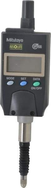 Mitutoyo - 0 to 12.7mm Range, 0.0005 & 0.000800" Graduation, Electronic Drop Indicator - Accurate to 0.0008", English & Metric System, LCD Display - Americas Industrial Supply