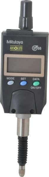 Mitutoyo - 0 to 12.7mm Range, 0.00005 & 0.00012" Graduation, Electronic Drop Indicator - Accurate to 0.00012", English & Metric System, LCD Display - Americas Industrial Supply