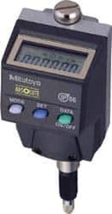 Mitutoyo - 0 to 5.6mm Range, 0.00005 & 0.0005" Graduation, Electronic Drop Indicator - Accurate to 0.00012", English & Metric System, LCD Display - Americas Industrial Supply