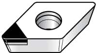 Kennametal - DPGW32.51 E Grade KD1405 Polycrystalline Diamond (PCD) Turning Insert - 55° Diamond, 3/8" Inscr Circle, 5/32" Thick, 1/64" Corner Radius - Americas Industrial Supply