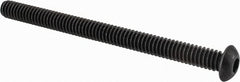 Value Collection - 1/4-20 UNC Hex Socket Drive, Button Screw - Alloy Steel, Black Oxide Finish, Fully Threaded, 3-1/4" Length Under Head - Americas Industrial Supply