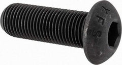 Value Collection - 1/2-20 UNF Hex Socket Drive, Button Screw - Alloy Steel, Black Oxide Finish, Fully Threaded, 1-1/2" Length Under Head - Americas Industrial Supply