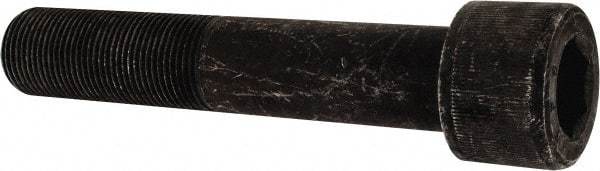 Value Collection - 1-1/8 - 12 UNF Hex Socket Drive, Socket Cap Screw - Alloy Steel, Black Oxide Finish, Partially Threaded, 6" Length Under Head - Americas Industrial Supply