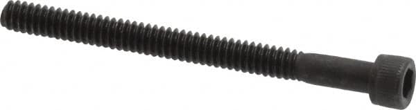 Value Collection - #4-40 UNC Hex Socket Drive, Socket Cap Screw - Alloy Steel, Black Oxide Finish, Partially Threaded, 1-3/8" Length Under Head - Americas Industrial Supply