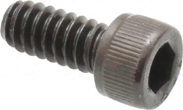 Value Collection - #10-24 UNC Hex Socket Drive, Socket Cap Screw - Alloy Steel, Black Oxide Finish, Fully Threaded, 7/16" Length Under Head - Americas Industrial Supply