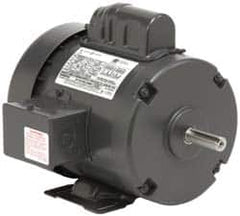 US Motors - 7-1/2 hp, TEFC Enclosure, No Thermal Protection, 1,740 RPM, 230 Volt, 60 Hz, Single Phase Permanent Split Capacitor (PSC) Motor - Size 215T Frame, Rigid Mount, 1 Speed, Ball Bearings, 30 Full Load Amps, F Class Insulation - Americas Industrial Supply