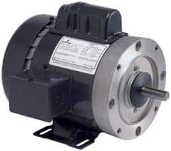 US Motors - 1 hp, Totally Enclosed Fan Cooled, Auto Thermal Protection, 1,725 RPM, 100-120/200-240 Volt, 50/60 Hz, Cap Start-Cap Run Motor - Size 56C Frame, C-Face Mount, 1 Speed, Ball Bearings, 11.0-9.2/5.5-4.7 Full Load Amps, B Class Insulation - Americas Industrial Supply