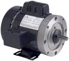 US Motors - 1.5 hp, Totally Enclosed Fan Cooled, No Thermal Protection, 1,725 RPM, 115/208-230 Volt, 60 Hz, Cap Start-Cap Run Motor - Size 56HC Frame, C-Face Mount, 1 Speed, Ball Bearings, 14.4/8.0-7.2 Full Load Amps, B Class Insulation - Americas Industrial Supply