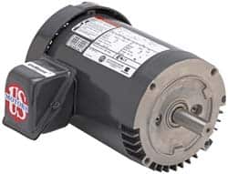 US Motors - 5 hp, TEFC Enclosure, No Thermal Protection, 1,750 RPM, 208-230/460 Volt, 60 Hz, Three Phase Standard Efficient Motor - Size 184 Frame, C-Face Mount, 1 Speed, Ball Bearings, 14.3-13.5/6.7 Full Load Amps, F Class Insulation, Reversible - Americas Industrial Supply