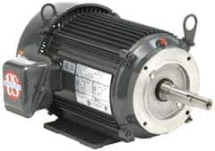 US Motors - 3 hp, TEFC Enclosure, No Thermal Protection, 3,465 RPM, 575 Volt, 60 Hz, Three Phase Standard Efficient Motor - Size 145 Frame, Rigid Mount, 1 Speed, Ball Bearings, 2.9 Full Load Amps, F Class Insulation, Reversible - Americas Industrial Supply