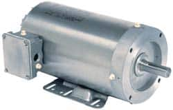 US Motors - 2 hp, TEFC Enclosure, No Thermal Protection, 1,750 RPM, 208-230/460 Volt, 60 Hz, Three Phase Energy Efficient Motor - Size 145TC Frame, Rigid Mount, 1 Speed, Ball Bearings, 5.7-5.4/2.7 Full Load Amps, F Class Insulation, Reversible - Americas Industrial Supply