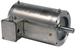 US Motors - 3/4 hp, TEFC Enclosure, No Thermal Protection, 1,750 RPM, 208-230/460 Volt, 60 Hz, Three Phase Energy Efficient Motor - Size 56C Frame, C-Face Mount, 1 Speed, Ball Bearings, 2.4-2.4/1.2 Full Load Amps, F Class Insulation, Reversible - Americas Industrial Supply