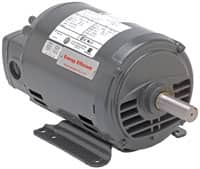 US Motors - 1.5 hp, ODP Enclosure, No Thermal Protection, 1,725 RPM, 208-230/460 Volt, 60 Hz, Polyphase Motor - Size 56H Frame, Flange Mount, 1 Speed, Ball Bearings, 4.9-5.0/2.5 Full Load Amps, B Class Insulation - Americas Industrial Supply