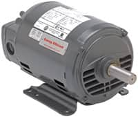 US Motors - 1 hp, ODP Enclosure, No Thermal Protection, 3,450 RPM, 208-230/460 Volt, 60 Hz, Three Phase Energy Efficient Motor - Size 56 Frame, Rigid Mount, 1 Speed, Ball Bearings, 2.8-2.9/1.4 Full Load Amps, B Class Insulation, Reversible - Americas Industrial Supply