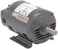 US Motors - 3/4 hp, ODP Enclosure, No Thermal Protection, 3,450 RPM, 230/460 Volt, 60 Hz, Three Phase Energy Efficient Motor - Size 48 Frame, Rigid Mount, 1 Speed, Ball Bearings, 2.4/1.2 Full Load Amps, B Class Insulation, Reversible - Americas Industrial Supply