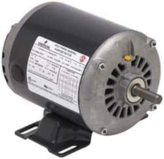 US Motors - 1/3 hp, ODP Enclosure, No Thermal Protection, 1,725 RPM, 115 Volt, 60 Hz, Industrial Electric AC/DC Motor - Size 56 Frame, Rigid Mount, 1 Speed, Sleeve Bearings, 6.0 Full Load Amps, A Class Insulation, Reversible - Americas Industrial Supply