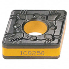 Iscar - CNMG432 NR Grade IC4028 Carbide Turning Insert - TiCN/Al2O3/TiN Finish, 80° Diamond, 1/2" Inscr Circle, 3/16" Thick, 1/32" Corner Radius - Americas Industrial Supply