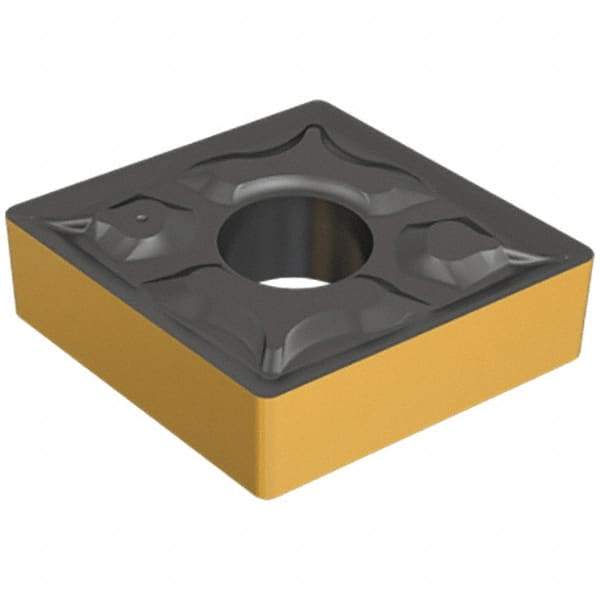 Iscar - CNGG643 TF Grade IC907 Carbide Turning Insert - TiAlN/TiN Finish, 80° Diamond, 3/4" Inscr Circle, 1/4" Thick, 3/64" Corner Radius - Americas Industrial Supply