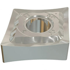 Iscar - CNGG643 PP Grade IC907 Carbide Turning Insert - TiAlN/TiN Finish, 80° Diamond, 3/4" Inscr Circle, 1/4" Thick, 3/64" Corner Radius - Americas Industrial Supply