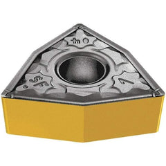 Iscar - WNMG3-1 SF Grade IC907 Carbide Turning Insert - TiAlN/TiN Finish, 80° Trigon, 3/8" Inscr Circle, 5/32" Thick, 1/64" Corner Radius - Americas Industrial Supply