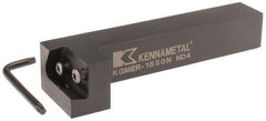 Kennametal - KGME, Right Hand, Indexable Grooving Tool Holder - 25.4mm Shank Height, 25.4mm Shank Width, 140.4mm OAL - Americas Industrial Supply