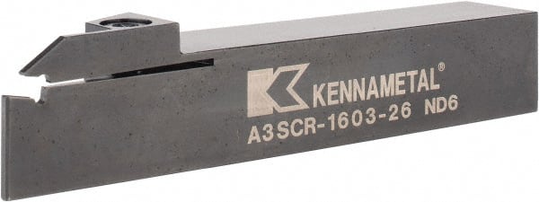 Kennametal - 26mm Max Depth, 2.44" Max Workpc Diam, Right Hand Indexable Cutoff Toolholder - Americas Industrial Supply