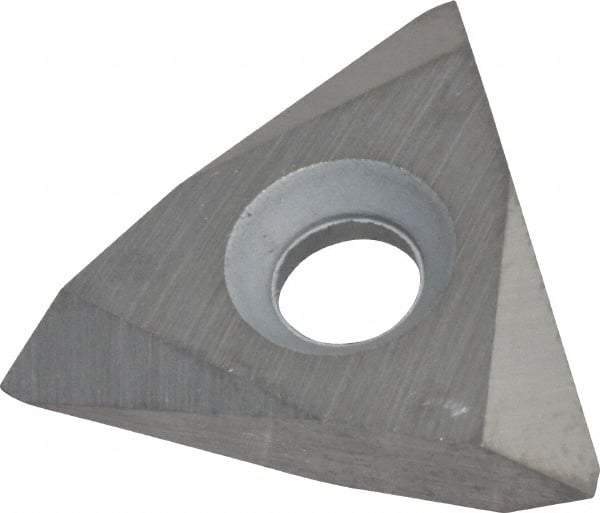Interstate - TNMC32 60° V Grade C520 Internal/External On Edge Threading Insert - Uncoated, 8-36" External TPI, 8-20" Internal TPI, 3/8" Inscribed Circle, Neutral Cut - Americas Industrial Supply