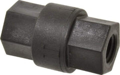 Specialty Mfr - 1/4" Polypropylene Check Valve - Inline, FNPT x FNPT, 125 WOG - Americas Industrial Supply
