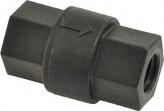 Specialty Mfr - 1/4" Polypropylene Check Valve - Inline, FNPT x FNPT, 125 WOG - Americas Industrial Supply