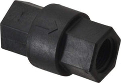 Specialty Mfr - 3/8" Polypropylene Check Valve - Inline, FNPT x FNPT, 125 WOG - Americas Industrial Supply