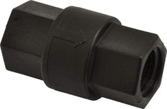 Specialty Mfr - 1/2" Polypropylene Check Valve - Inline, FNPT x FNPT, 125 WOG - Americas Industrial Supply