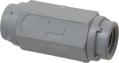 Specialty Mfr - 1/4" PVC Check Valve - Inline, FNPT x FNPT, 125 WOG - Americas Industrial Supply