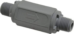 Specialty Mfr - 1/4" PVC Check Valve - Inline, MNPT x MNPT, 125 WOG - Americas Industrial Supply