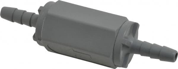 Specialty Mfr - 1/4" PVC Check Valve - Inline, Barb x Barb, 125 WOG - Americas Industrial Supply