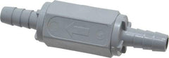 Specialty Mfr - 3/8" PVC Check Valve - Inline, Barb x Barb, 125 WOG - Americas Industrial Supply