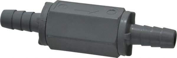 Specialty Mfr - 3/8" PVC Check Valve - Inline, Barb x Barb, 125 WOG - Americas Industrial Supply