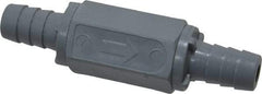 Specialty Mfr - 1/2" PVC Check Valve - Inline, Barb x Barb, 125 WOG - Americas Industrial Supply