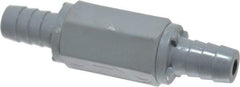 Specialty Mfr - 1/2" PVC Check Valve - Inline, Barb x Barb, 125 WOG - Americas Industrial Supply