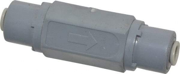 Specialty Mfr - 1/4" PVC Check Valve - Inline, Push To Connect x Push To Connect, 125 WOG - Americas Industrial Supply