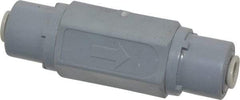 Specialty Mfr - 1/4" PVC Check Valve - Inline, Push To Connect x Push To Connect, 125 WOG - Americas Industrial Supply