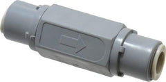 Specialty Mfr - 3/8" PVC Check Valve - Inline, Push To Connect x Push To Connect, 125 WOG - Americas Industrial Supply
