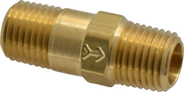 Specialty Mfr - 1/4" Brass Check Valve - Inline, MNPT x MNPT, 500 WOG - Americas Industrial Supply