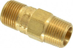 Specialty Mfr - 3/8" Brass Check Valve - Inline, MNPT x MNPT, 500 WOG - Americas Industrial Supply