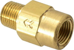 Specialty Mfr - 1/8" Brass Check Valve - Inline, FNPT x MNPT, 500 WOG - Americas Industrial Supply