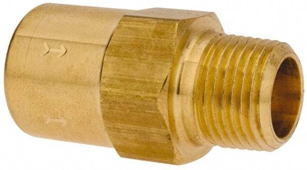 Specialty Mfr - 3/8" Brass Check Valve - Inline, FNPT x MNPT, 500 WOG - Americas Industrial Supply