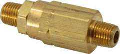 Specialty Mfr - 1/4" Brass Check Valve - Inline, MNPT x MNPT, 3,000 WOG - Americas Industrial Supply